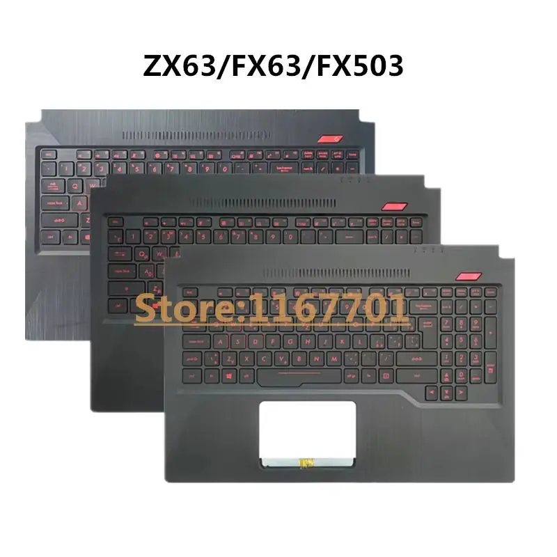 New Original Laptop US/RU/EU/UK/AR/IT/FR/BE Backlight Keyboard Shell/Cover/Case For Asus FX63 FX63VD ZX63 ZX63V FX503V FX503VD