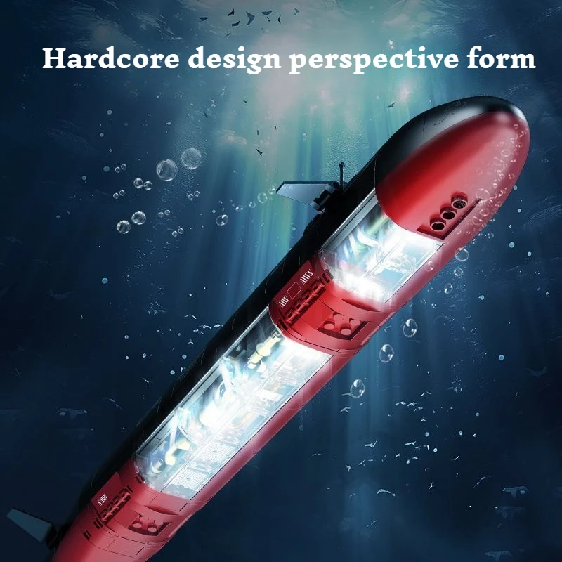 

Конструктор SEMBO из мелких деталей: Военная подводная лодка-дракон для сборки, декоративная модель-головоломка для детей