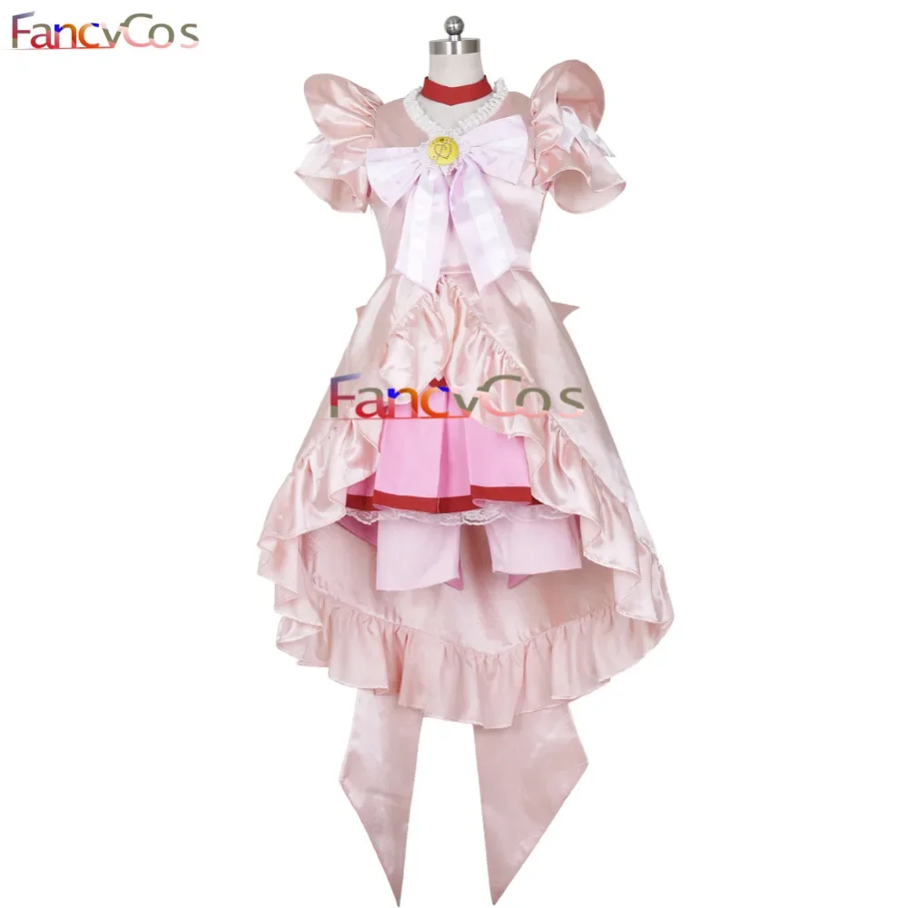 Girl Smile PreCure! Glitter Force Glitter Lucky Cure Happy Dress Princess Cosplay Costume Anime Kid Custom Made Halloween