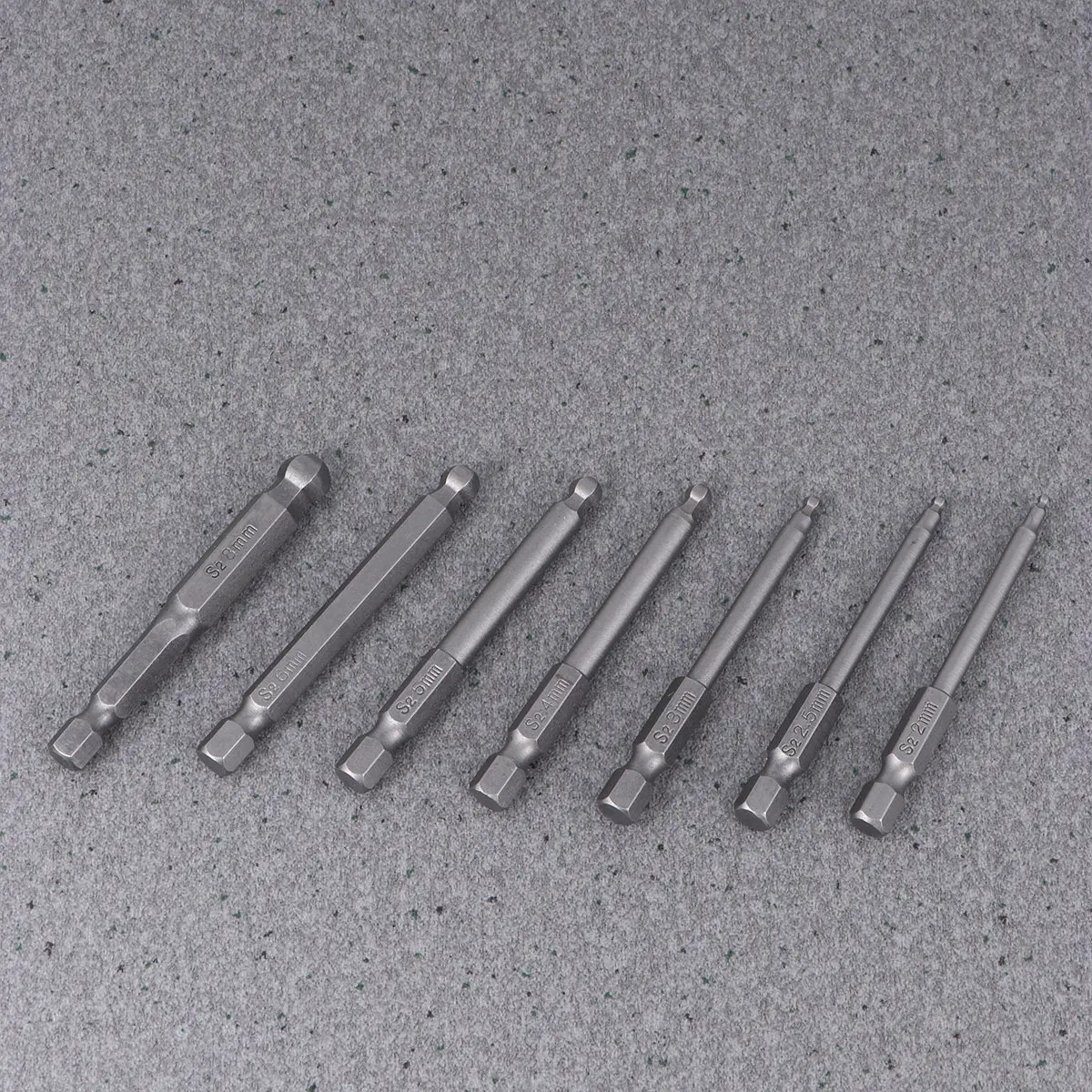 7Pcs Alloy Steel Ball End Screwdriver Bits Set Precision Hex Hexagon Bar Suitable for Electric Screwdrivers Air Drills view 3