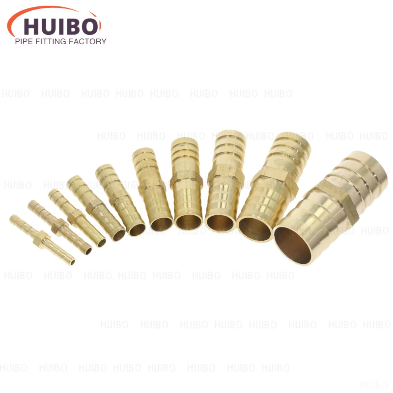 Brass Straight Hose Pipe Fitting Equal Barb 4mm 5mm 6mm 8mm 10mm 12mm 16mm 19mm 25mm Gas Copper Barbed Coupler Connector Adapter