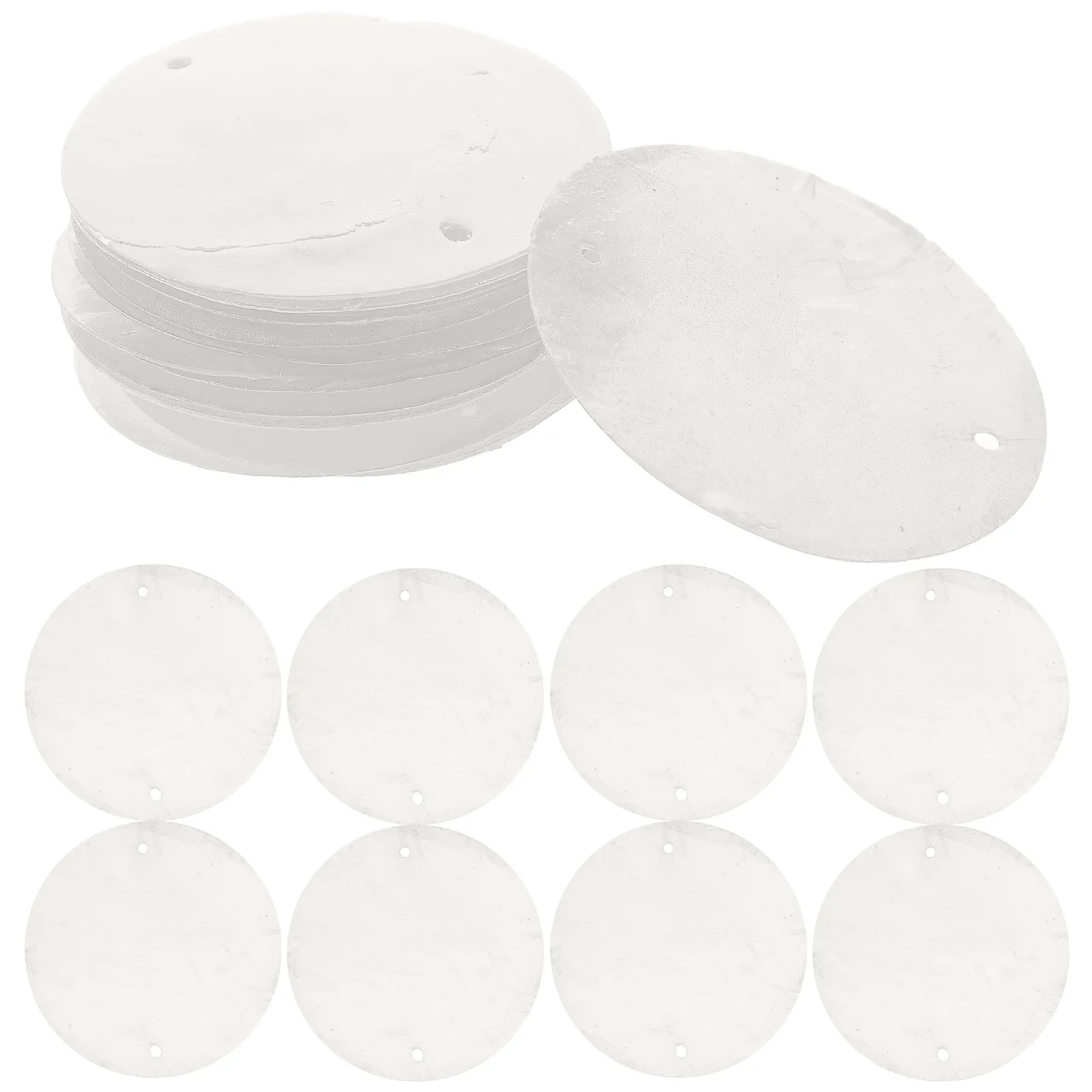 

Door Decorative Shell Pieces An Fittings Wind-bell DIY Charms Material Accessories White Flat Shells Pendants