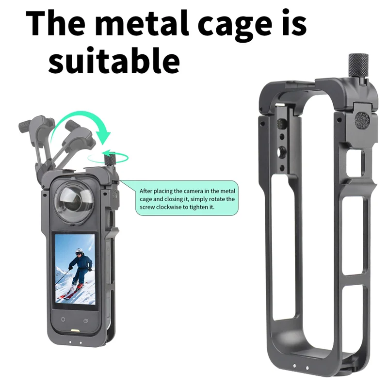 B49C Camera Frame Professional Multifunctional Display Frame Aluminum Protective Frame Durable Housing Cage