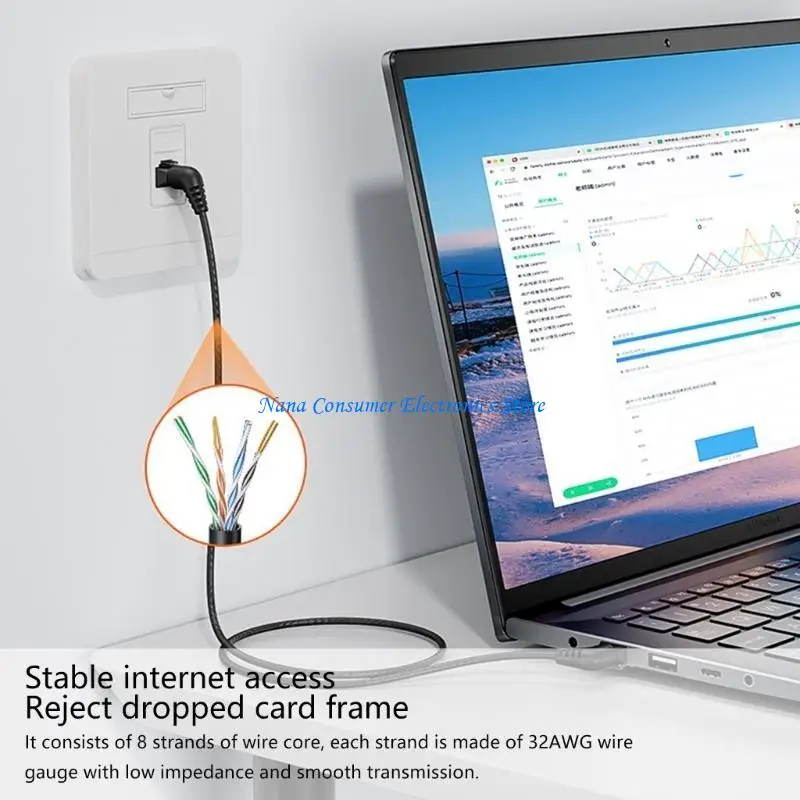 

G7NE CAT6A Ethernet-кабель 10 Гбит/с, вращение на 360 градусов, шнур с разъемами Rj45, 10 Гбит/с для маршрутизаторов для сетевых