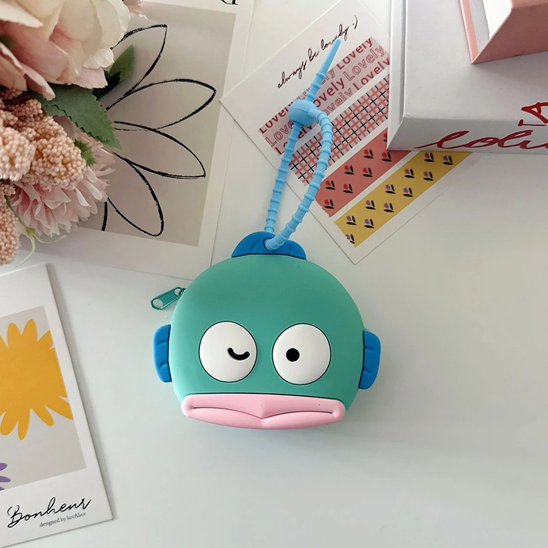 Kawaii Sanrio Portachiavi Borsa per carte Kuromi My Melody Mini Portamonete Cinnamoroll Portafoglio piccolo Divertimento all'aria aperta Apprendimento Juguetes Para Niñas