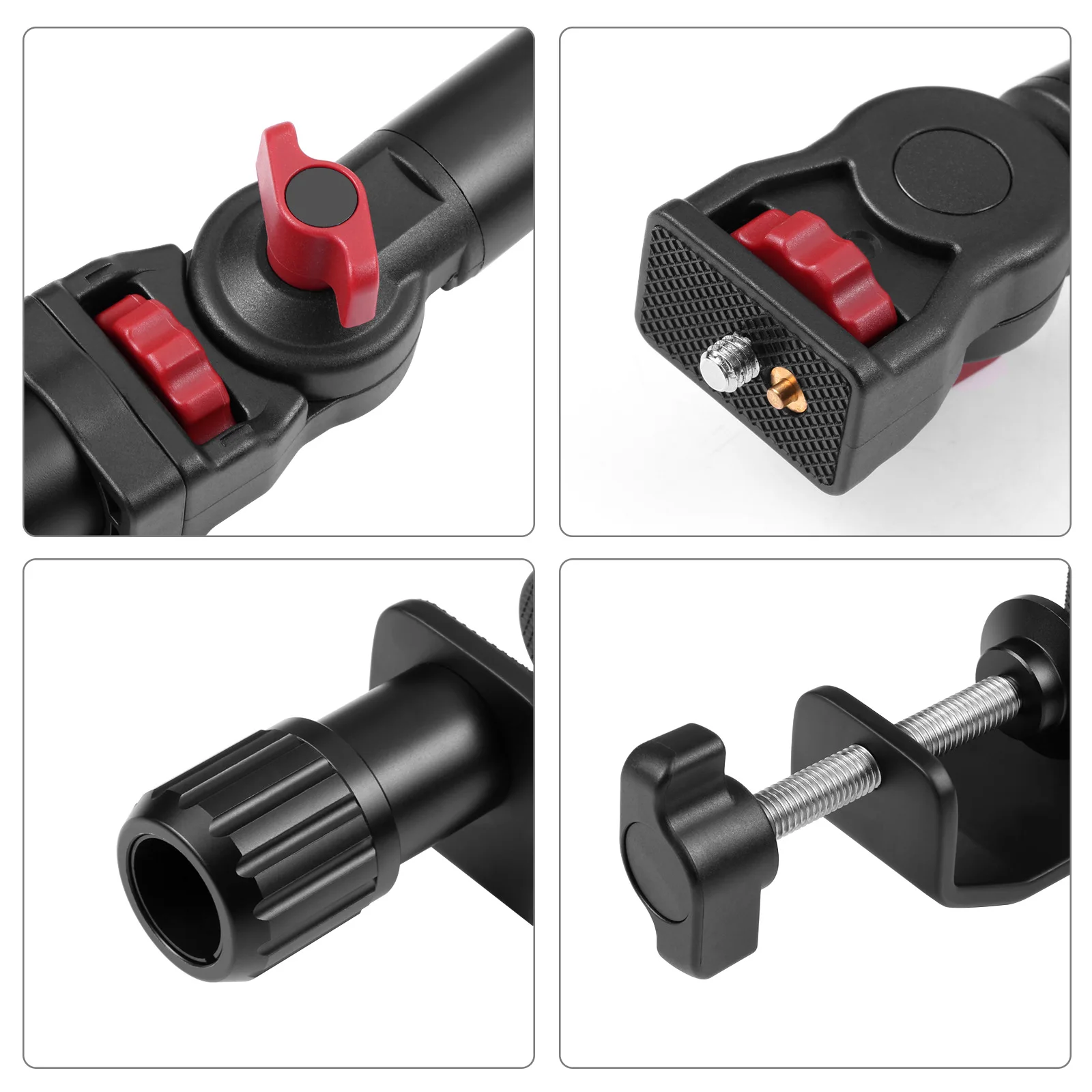 Hợp Kim Nhôm Magic Cánh Tay Monopod Cho Gopro Hero SJcam DJI Camera Selfie Kèm Gắn Giá Đỡ Cho Điện Thoại Di Động Sống đứng