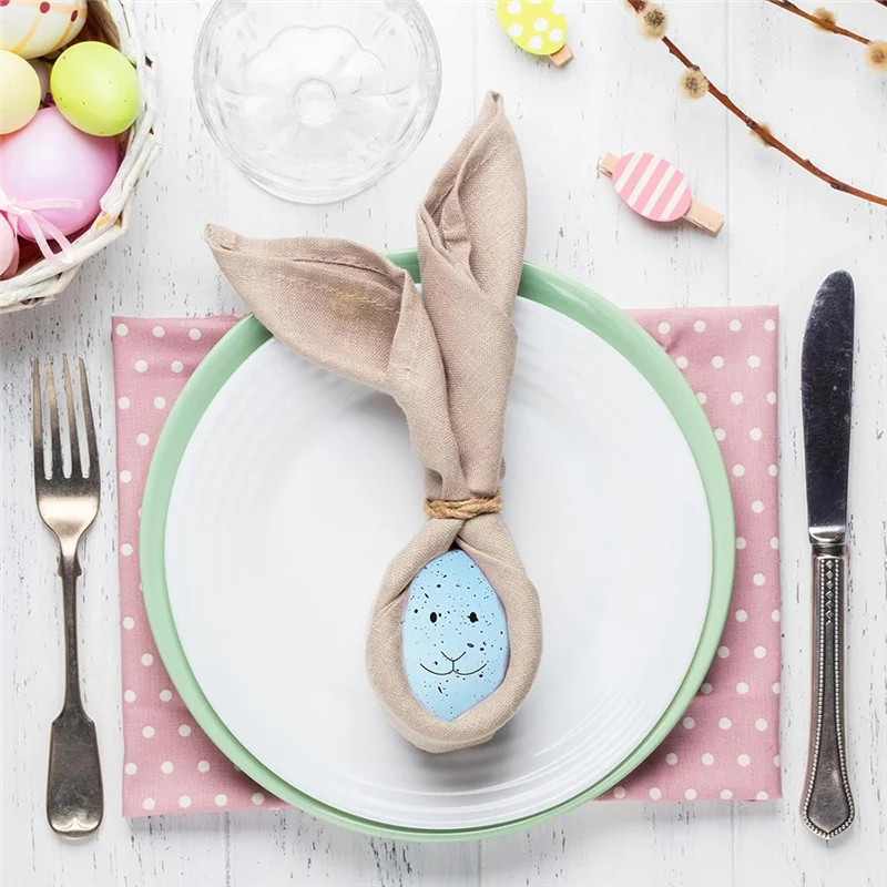 ABUL-40 pezzi di uova di Pasqua uova di schiuma maculate artificiali uova decorative verde blu pastello 2,1 pollici per la decorazione della tavola di Pasqua neutra