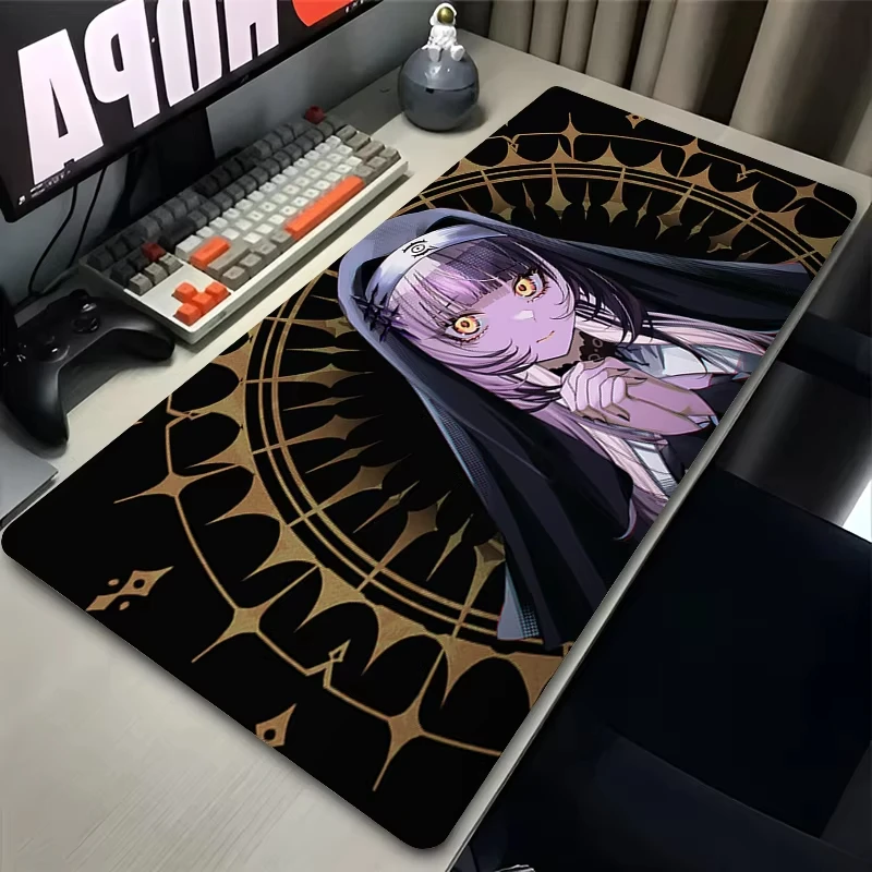 Mouse Pad Gamer Computer Notebook PC Shiori Novella Mousepad Laptop Gaming Accessories Keyboard Pad Hololive Anime Girl Desk Mat