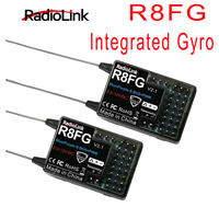 Radiolink R8FG 8-Channel 2.4G Gyro RC Receiver: Dual Antenna, Voltage Return, 600M Long Range for Car & Boat Transmitters