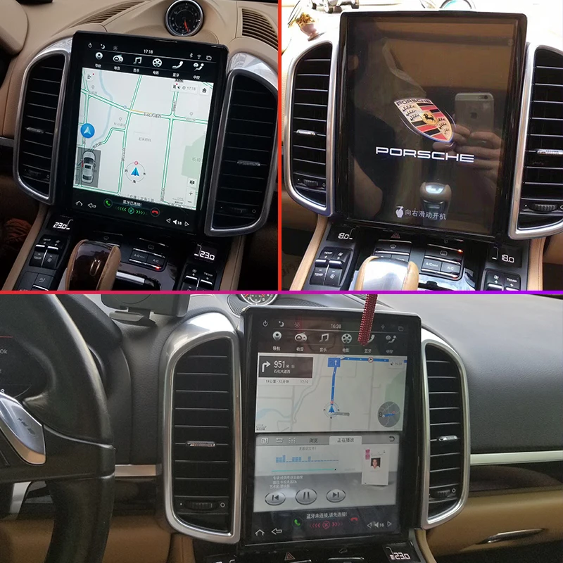 Bosstar schermo verticale 10.4 pollici Android Autoradio per Porsche Cayenne navigazione GPS Carplay Autoradio