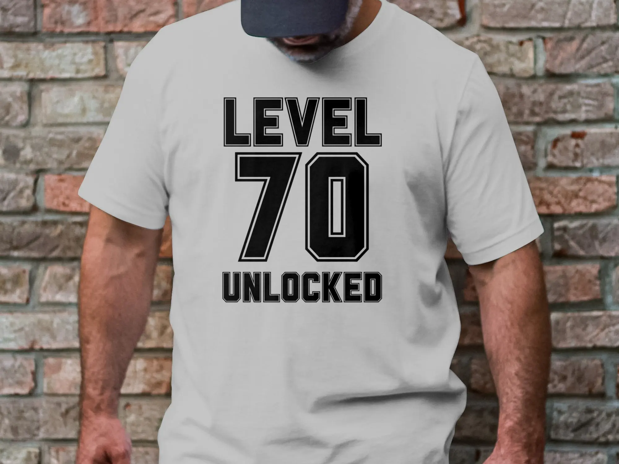 Level 70 Unlocked T-Shirt or Sweatshirt, 70th Birthday Gaming Shirt, Gamer 70th Birthday Gift, Video Game Lover Birthday Tee