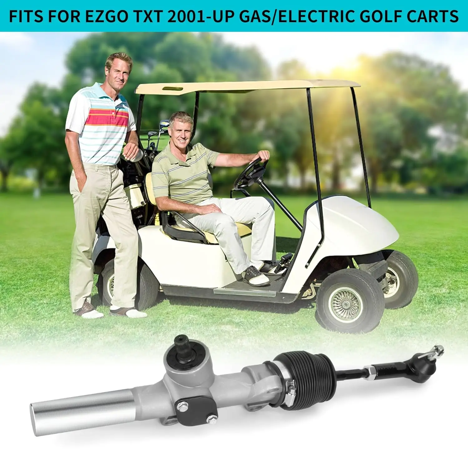 Conjunto de caja de dirección de carrito de Golf, adecuado para EZGO TXT 2001-UP, 70602G01 70964G01 70964G02