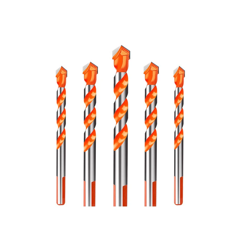 6/8/10/12mm Alloy Ceramic Wall Drill Bit Set Anti-skid Triangle Shank Hole Center Opener For Tile Glass Brick Wood