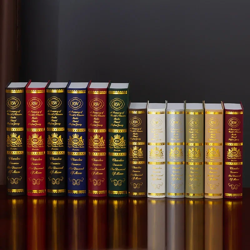 12 قطعة/المجموعة Vintage نموذج كتاب وهمية زخرفة محاكاة كتاب الديكور التصوير كتاب الدعائم المنزلية غرفة الدراسة الديكور