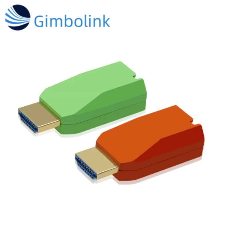 Gimbo Mini 4K/60Hz HDMI2.0 Over Single-Core Multimode Fiber Optic Extender LC Port HD-MI 2.0 OM4 300m for FTTH Applications