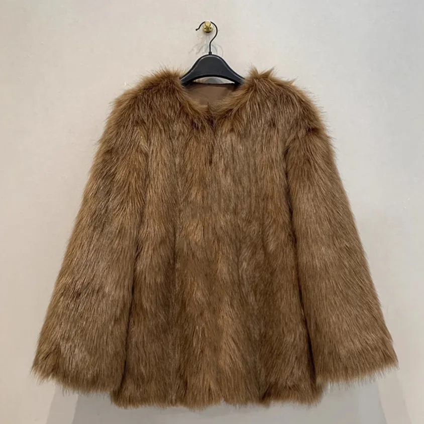 

Light Luxury Soft New Vintage Mujer Chaqueta Fashion Lazy Fur All-match Elegant Coat Japan Premium Personalized Minority Jacket