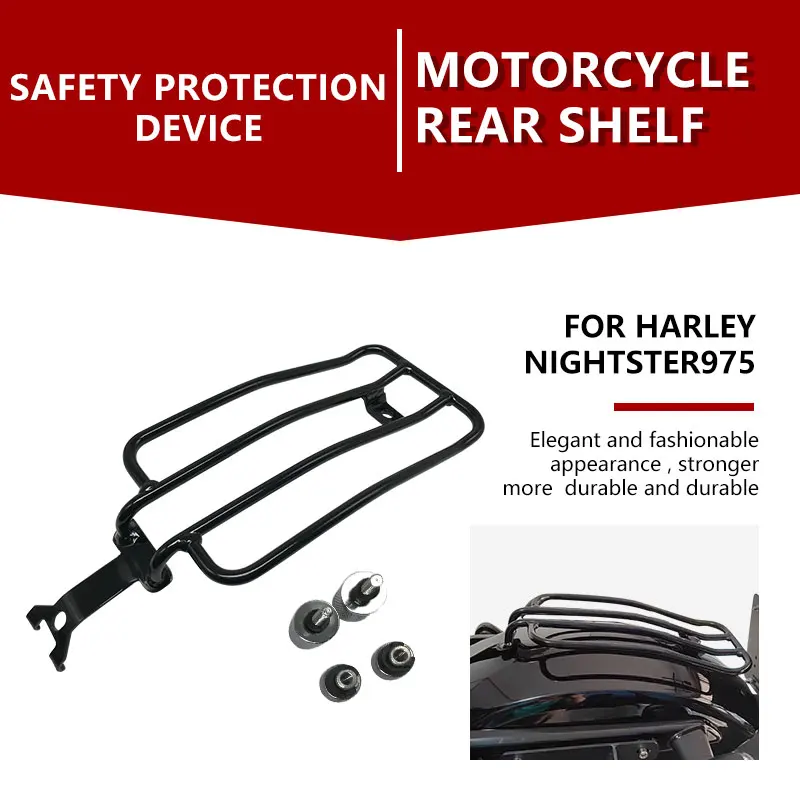 Motorcycle Luggage Rack For Harley Nightster 975RH975 RH975S 2022-2025 Stainless Steel Single-Person Rear Rack Rear Seat Rack