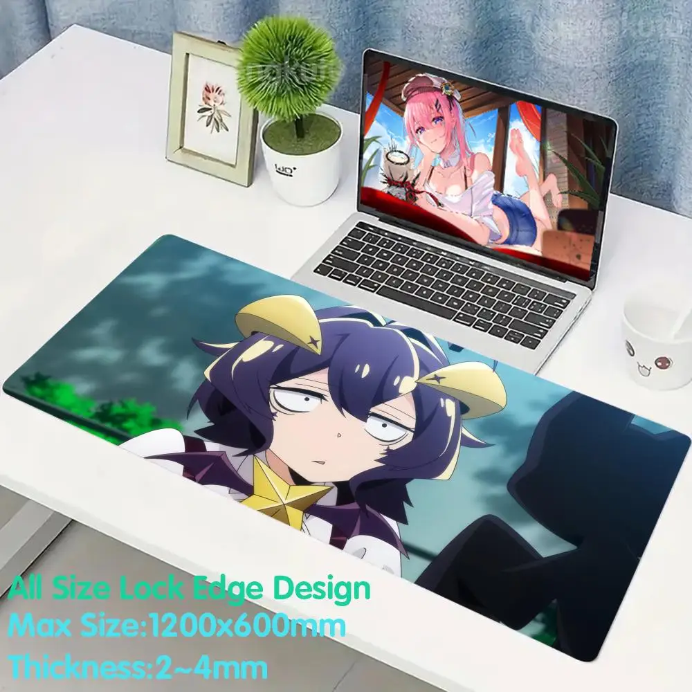 G_gushing over M_magical G_girls Gaming Mouse Pad Mouse Pad Rubber Mouse Pad Desk Mat Anime Lock Desk Diy Gaming Computer Mat