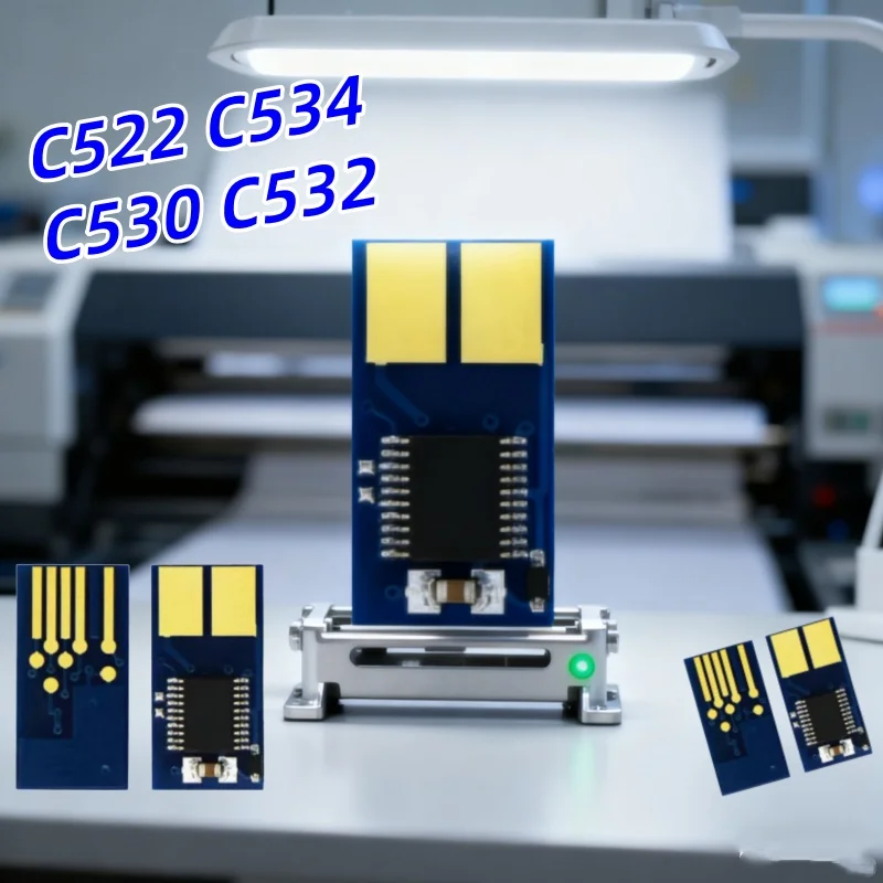 

4pcs C522 C534 C530 C532 C534 Toner Cartridge Chip For Lexmark C5220KS C5220CS C5220YS C5220MS Printer Cartridge Rest Chips