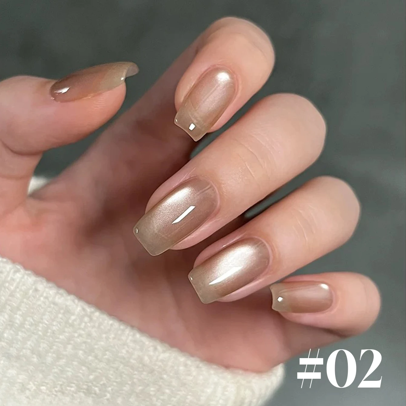 10ML 1PCS Autunno Inverno Vendita calda Sbiancamento Unghie marroni Champagne Panno di seta Ambra Maillard Cat Eye Magnete Gel Smalto per unghie