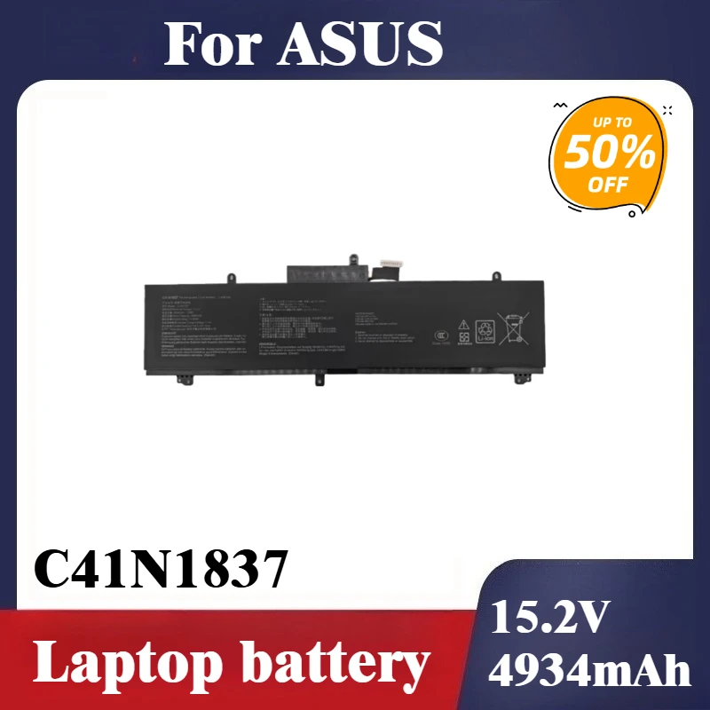 

Brand New Replacement Laptop Battery C41N1837 15.2V 4934mAh for ASUS GU502GU GU502GV GU532GU GX502GV GX502GW GU532GV