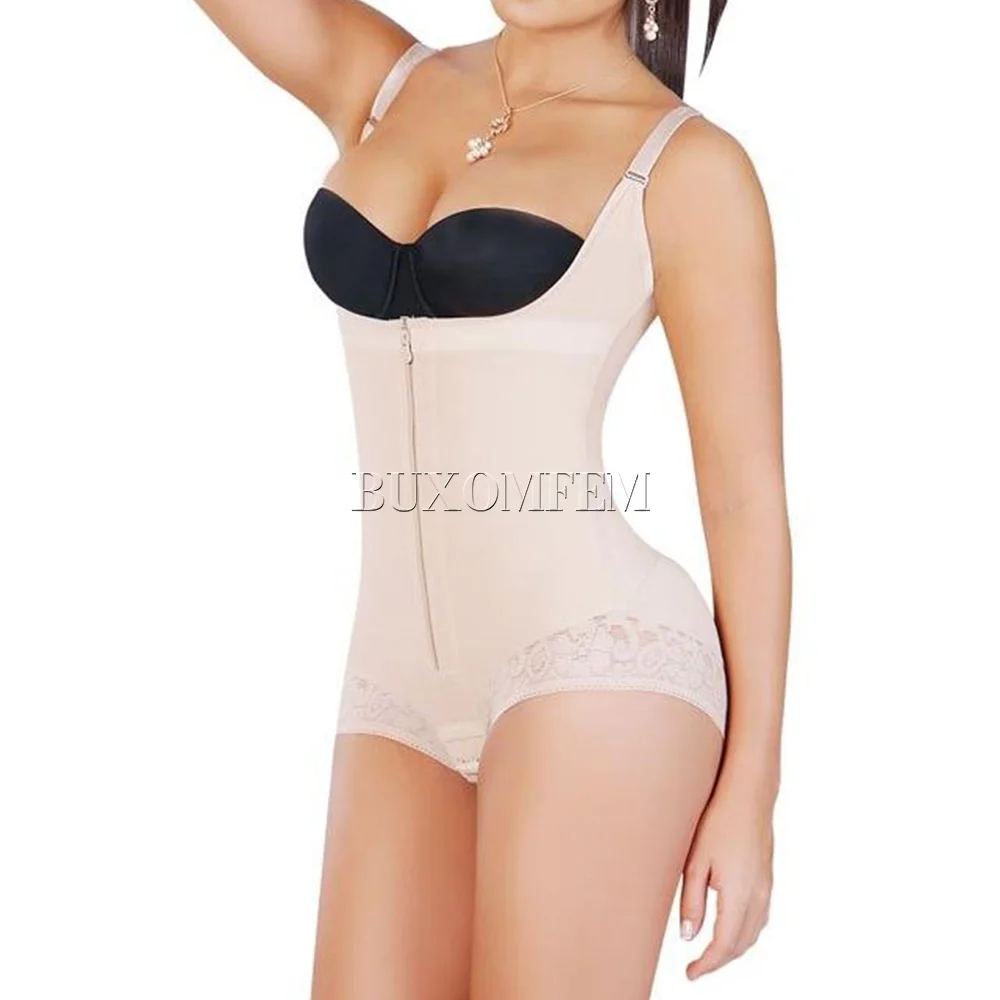 High Back Body Shaper Open-Chest Compression Women's Seamless Invisible Underwear Women's Gridles Elastic Fajas Colombianas