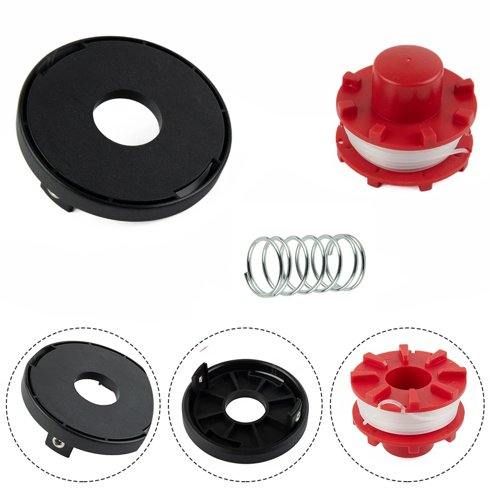 1set Trimmer Spool Line Spool Cap Cover Spring  For Einhell Trimmer Spool Line CE-CT 36/30 LI E SOLO For  AGILLO 36/255 BL