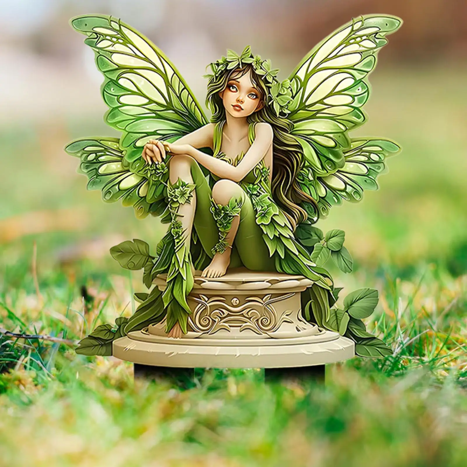

Fairy Garden Stake Acrylic Gift Decorative Butterfly for Lawn Garden Pathway