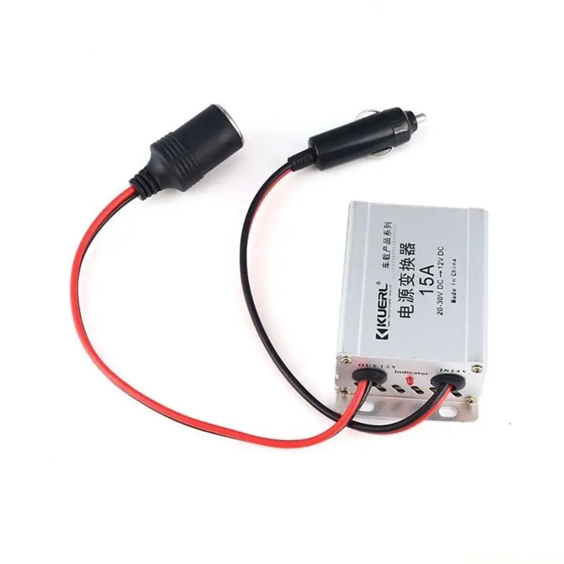 F62C Car Power Supply Converter Stable 24V to 12V Step Down Adapter Reducer