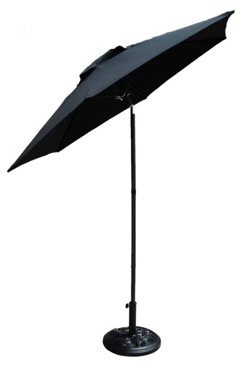 

Tool 7ft Round Market Patio Umbrella w/ Crank, Adjustable Tilt - Black