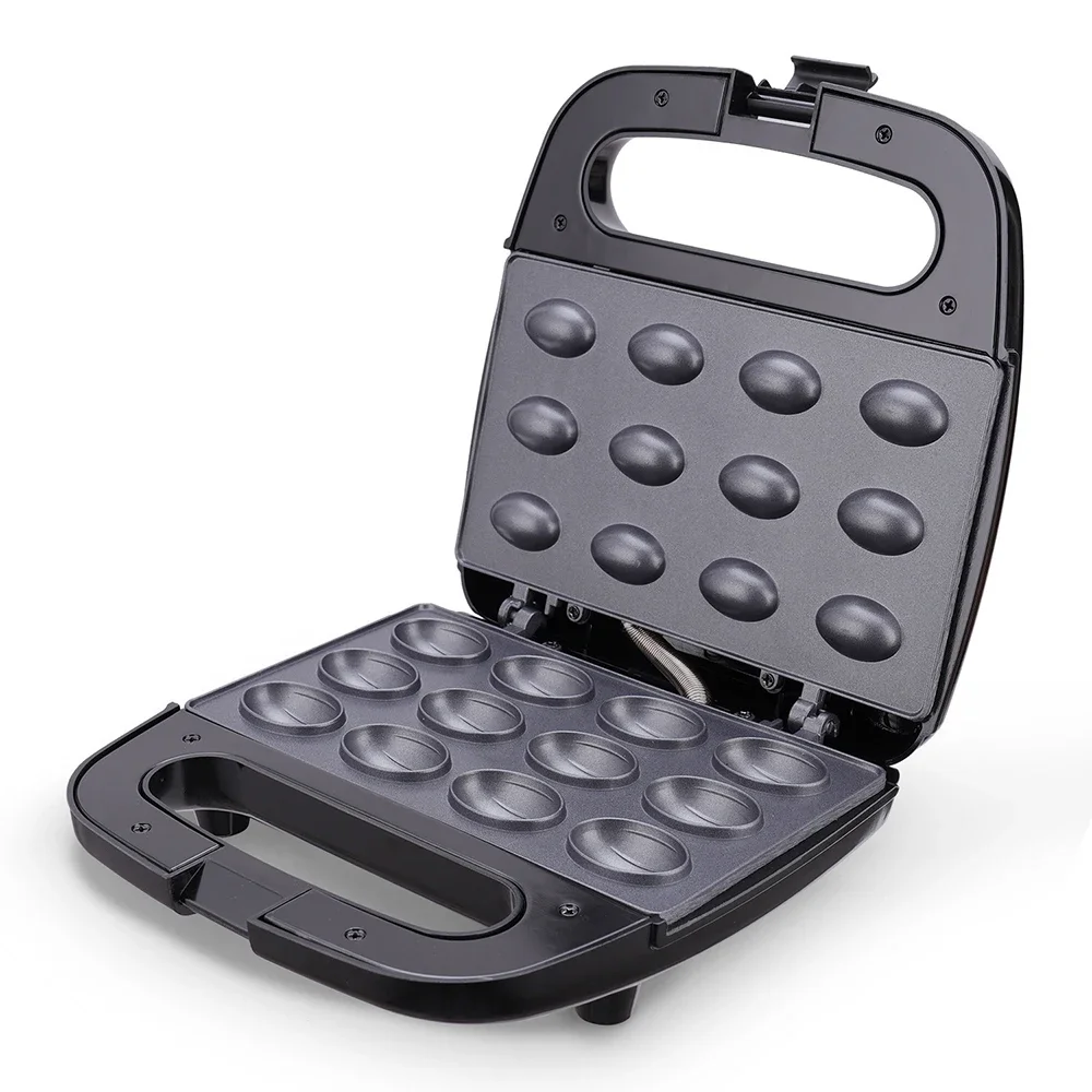 

12-луночный антипригарный противень для печенья, электрическая машина для приготовления торта с грецким орехом, мини-генератор для орехов, машина для выпечки печенья с орехами,