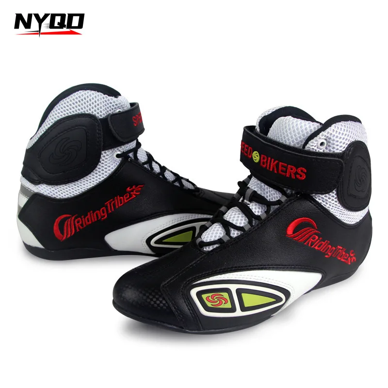 

Motorcycle Racing Short Boots Wear-resistant Lightweight Motorbike Riding Shoes Summer Four Season Non-slip Breathable Men Women