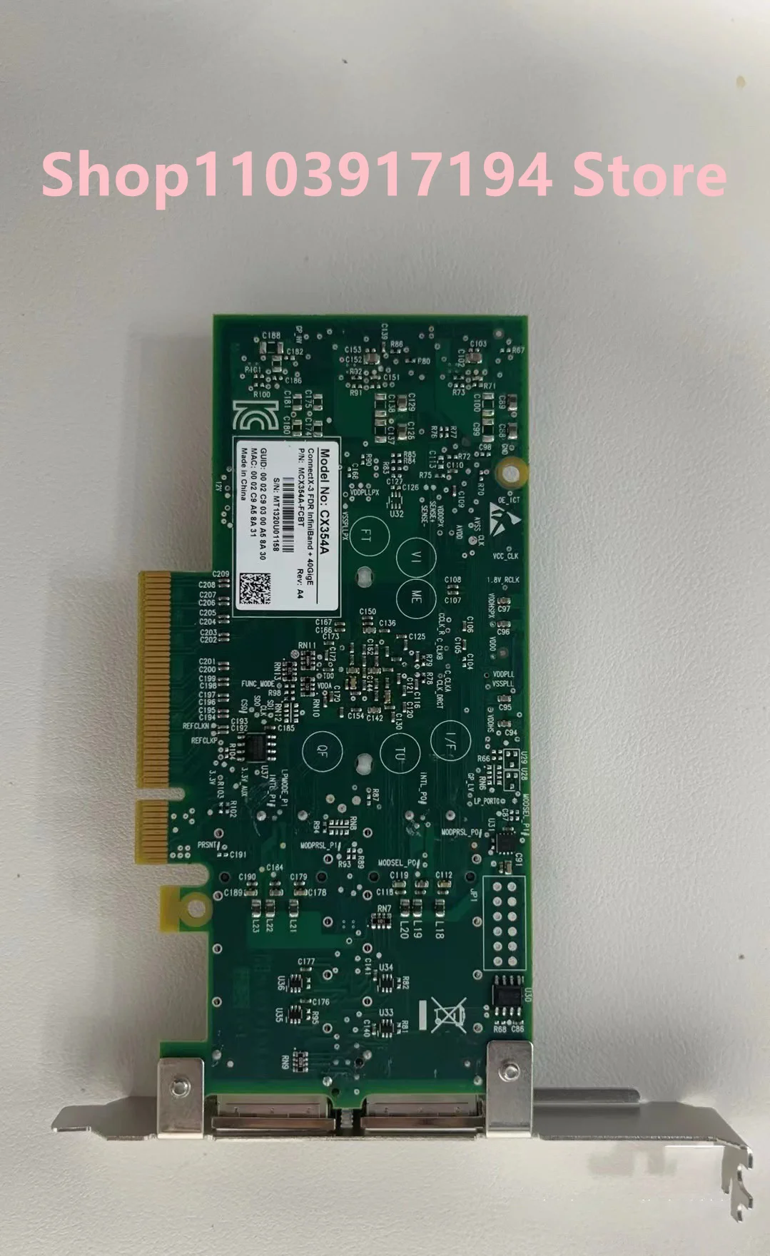 FOR Mellanox MCX354A-FCBT connectX-3 FDR IB 56G/40G Network adapte CX354A