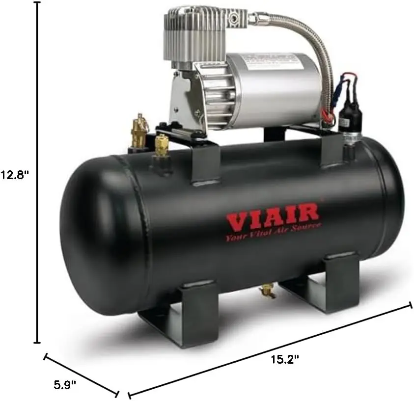 Air Source Kit 1.5 Gallon Black Recommended Uses For Product Drilling Air Brushing Spraying Nailing Power Source DC