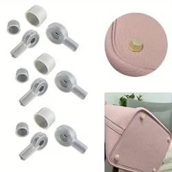 20PCS Anti-wear Wallet Shoulder Bag Bottom Stud Protector White Transparent Crossbody Bag Stud Rivet Bag Lock Silicone Case