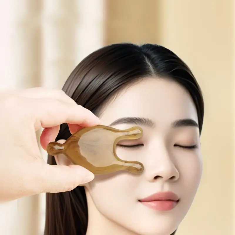 Outil de massage en résine Guasha anti-rides pour le lifting du visage et la revitalisation de la peau des yeux