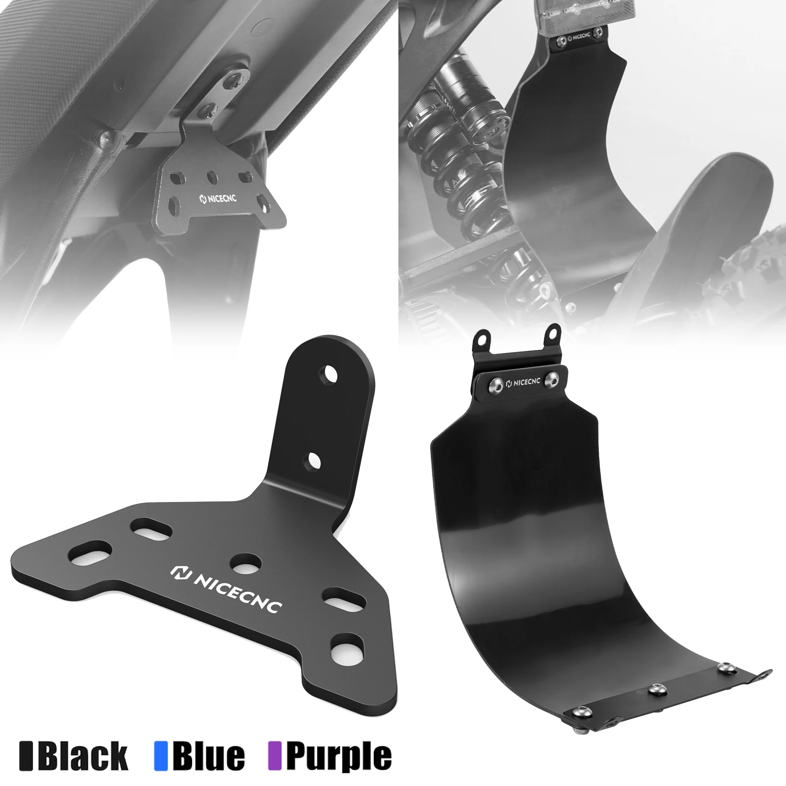 

For Surron Rear Shock Fender Mud Guard & Tail Light Mounting Bracket For Sur-Ron Light Bee X S L1E Segway X160 X260 X 160 260