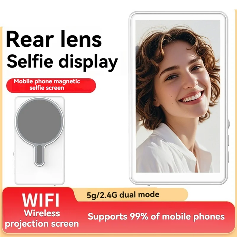 Suitable Mobile Phone Wireless Magnetic Screen Thrower Monitor Screen For Smartphone Vlog Live Stream Video Recording