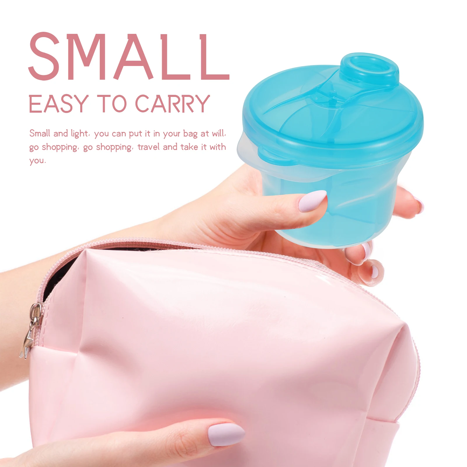 

Portable Milk Powder Box Snack Container Three layer Storage Pp Dispenser Safe Material Sealed Design Large Capacity Travel