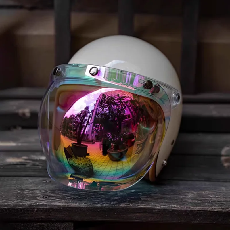 

Круизный мотоциклетный шлем премиум-класса 3/4, соответствующий цветным пузырьковым козырьком и мягкой подкладкой из микрофибры, комфорт для поездок на большие расстояния