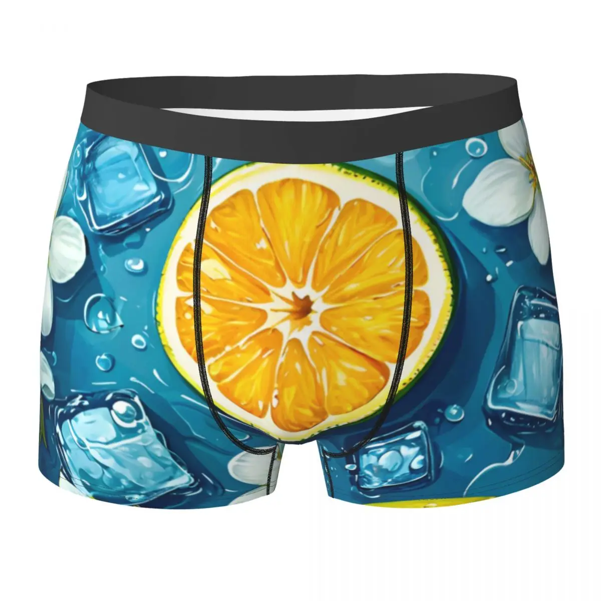 

Fruit Hawaiian Style Watermelon Underwear Pouch Hot Boxershorts Printed Shorts Briefs Breathable Males Panties Plus Size 2XL