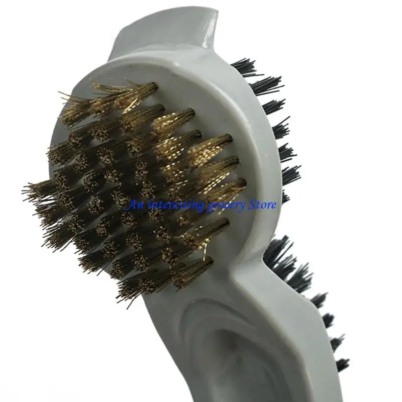 652D Golf Club Head Cleaner Tool With Ergonomic Handle Double Sided Golf Cleaning Brush Gift for Golfers Easy to Clean