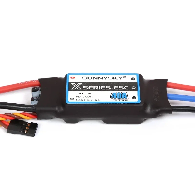 1pcs new SUNNYSKY X Series ESC 40A 60A 80A Brushless Speed controler With Ubec For RC Airplane 3D KT Aircraft Fixed Wing Culvert