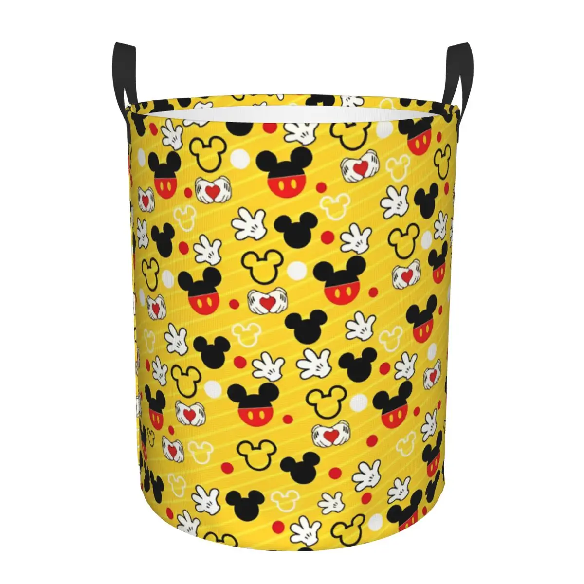 Disney Mickey Mouse Minnie Toy Storage Box Sturdy Kids Toys Bin Organizer Basket for Playhouse