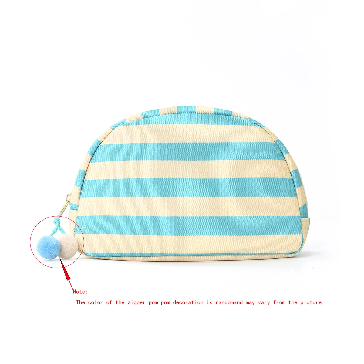 Customizable Text Shell-Shaped Makeup Bag Multiple Colors Large Capacity High Quality Polyester Fashionable Cosmetic Pouch