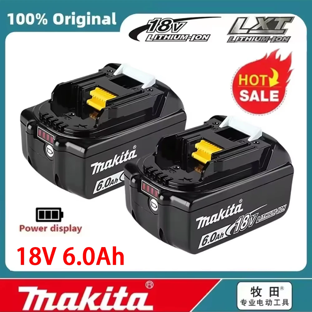 

New Original Makita 18V 6.0Ah Battery for Makita BL1830 BL1830B BL1840 BL1840B BL1850 BL1850B 18V Power Tools Li-ion Battery