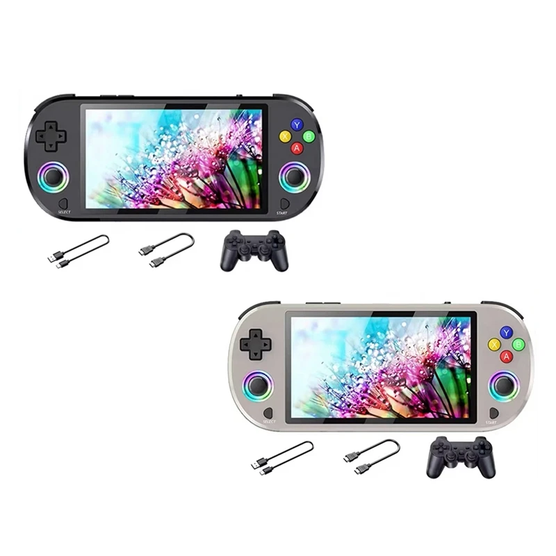 

M22 Pro Retro Game Console 64GB 5.0 Inch IPS Display RGB LED Joystick Support LINUX/Emelec 4.3 For PS1 Video Player A