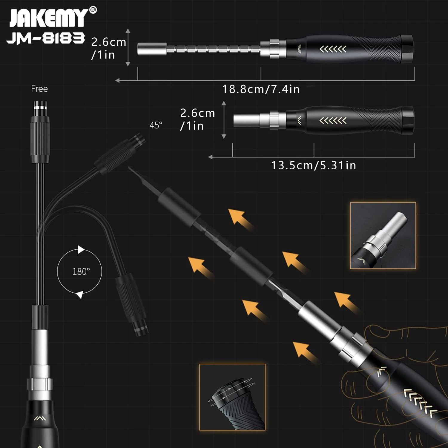Alternativa Padrão da Indústria: Conjunto de Chave de Fenda de Precisão 145 em 1 CRV JAKEMY, Competindo com JAKEMY JM - 8183, Conquering iPhone