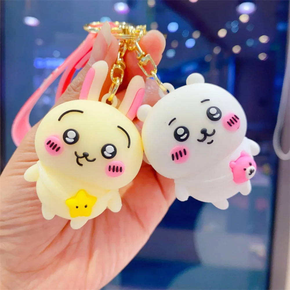 Anime Chiikawa Usagi Bambole Portachiavi Cartoon Hachiwar Kawaii Studente Zaino Decorazione Portachiavi Accessori Regali di compleanno per ragazze