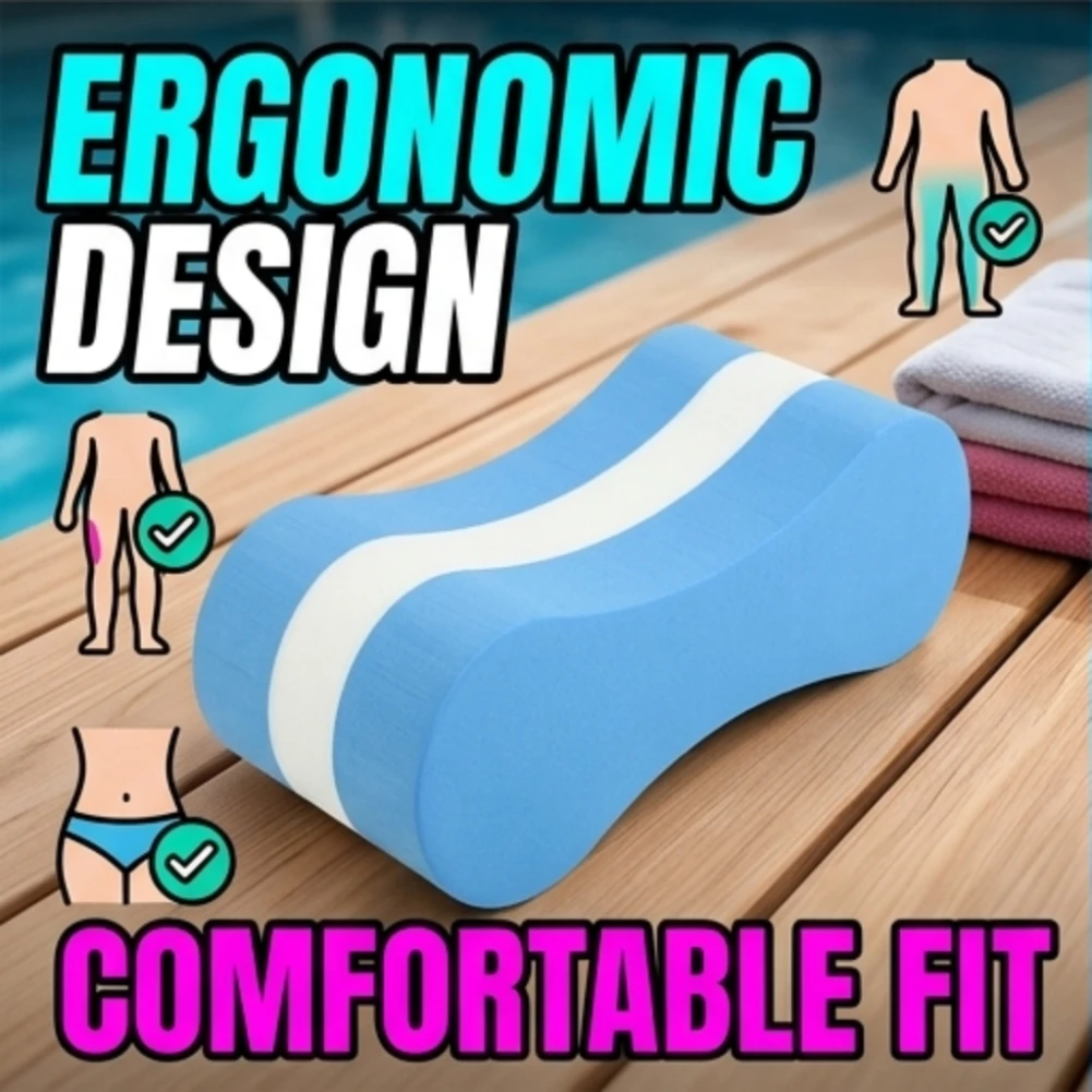 EVA Foam Swimming Pull Buoy Figure-8 Shape Leg Float Training Aid For Beginner Swimmer Kids Adults Exercise Swim Accessories